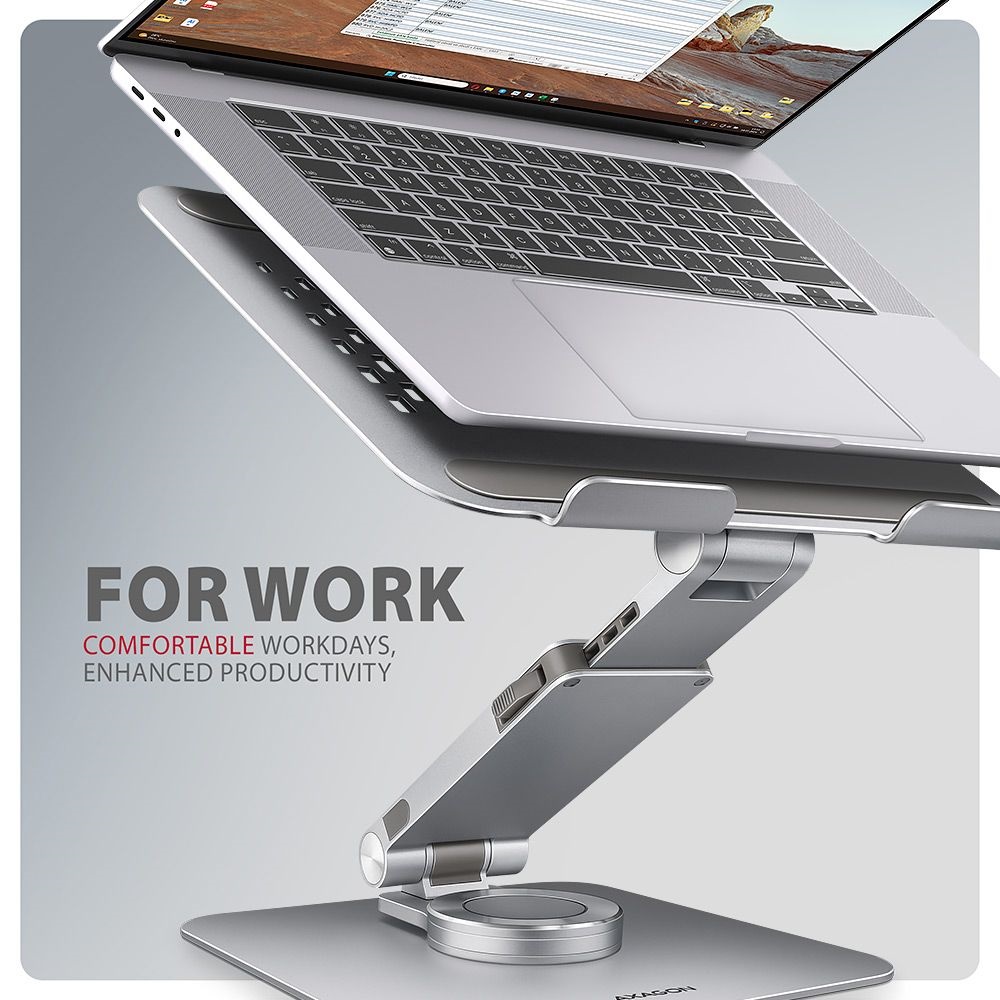 Axagon STND-LR ALU HQ 10"-17,3" laptop állvány