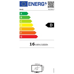 BENQ 24,5" BL2581T WUXGA IPS DP/VGA/HDMI/USB fekete LED monitor