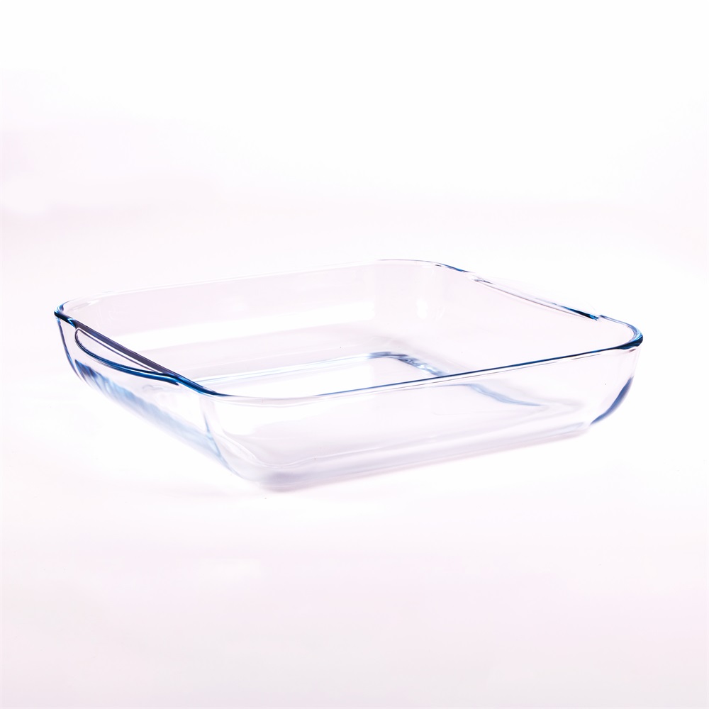 BORCAM négyzetes hőálló üvegedény fogóval 3.200ml, 318*283*60mm 