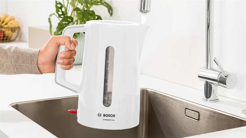 BOSCH TWK3A011 CompactClass 1,7L-es fehér vízforraló