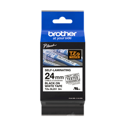 BROTHER szalag TZE-SL251, Fehér alapon Fekete, önlamináló, 24mm , 8 méter