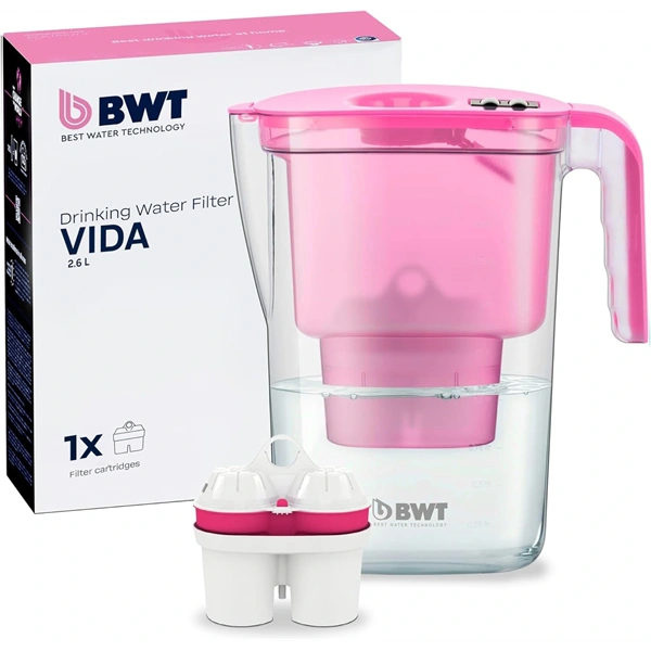 BWT Vida Manual 125258571 2,6l pink vízszűrő kancsó