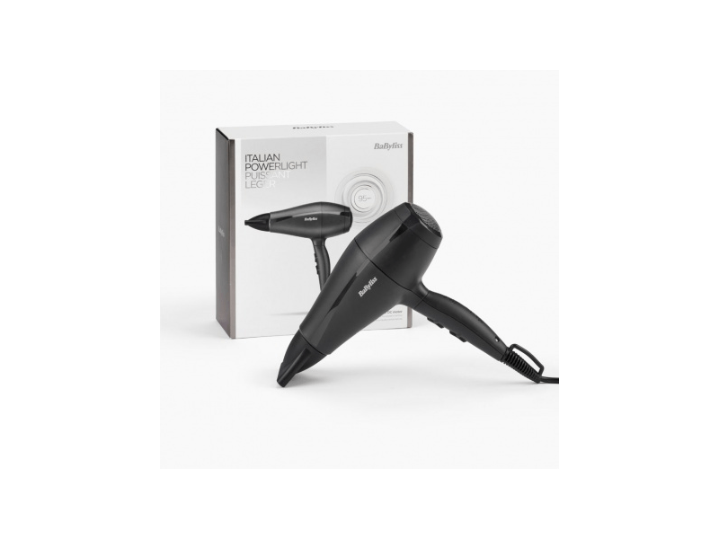 BaByliss 5910E Super Light Pro HTDC motorral fekete hajszárító