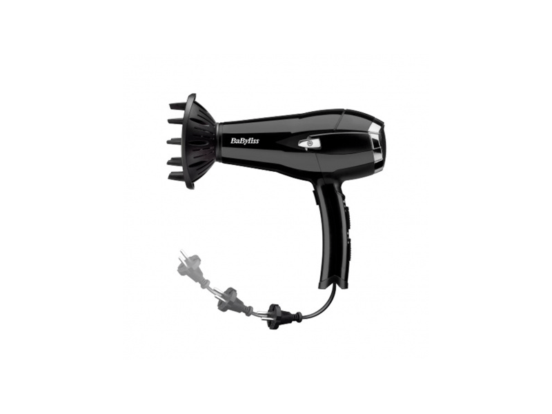 BaByliss D374DE Cordkeeper fekete hajszárító