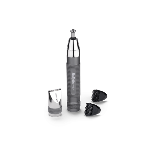 BaByliss E116E Super X-Metal Series szürke-ezüst orr- és fülszőrzetnyíró szemöldök trimmerrel