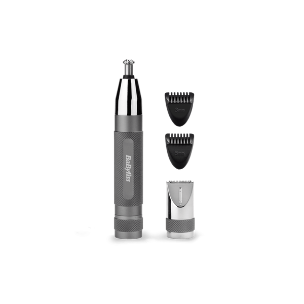 BaByliss E116E Super X-Metal Series szürke-ezüst orr- és fülszőrzetnyíró szemöldök trimmerrel