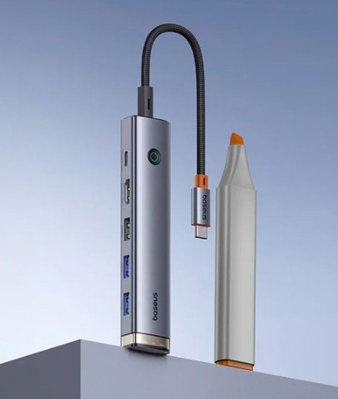 Baseus B00052802811-01 UltraJoy 6in1 szürke HUB