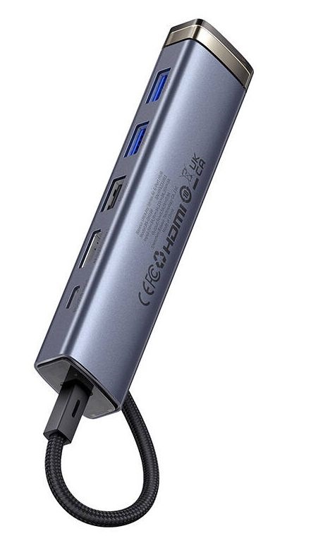 Baseus B00052802811-01 UltraJoy 6in1 szürke HUB
