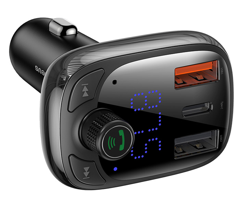 Baseus CCMT000101 S-13 fekete FM transzmitter