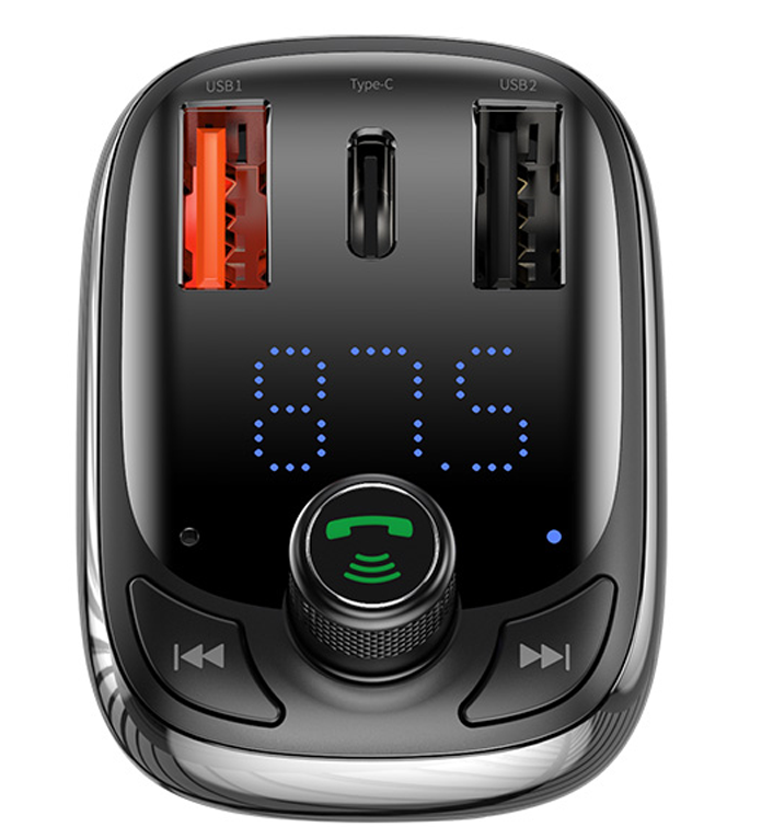 Baseus CCMT000101 S-13 fekete FM transzmitter