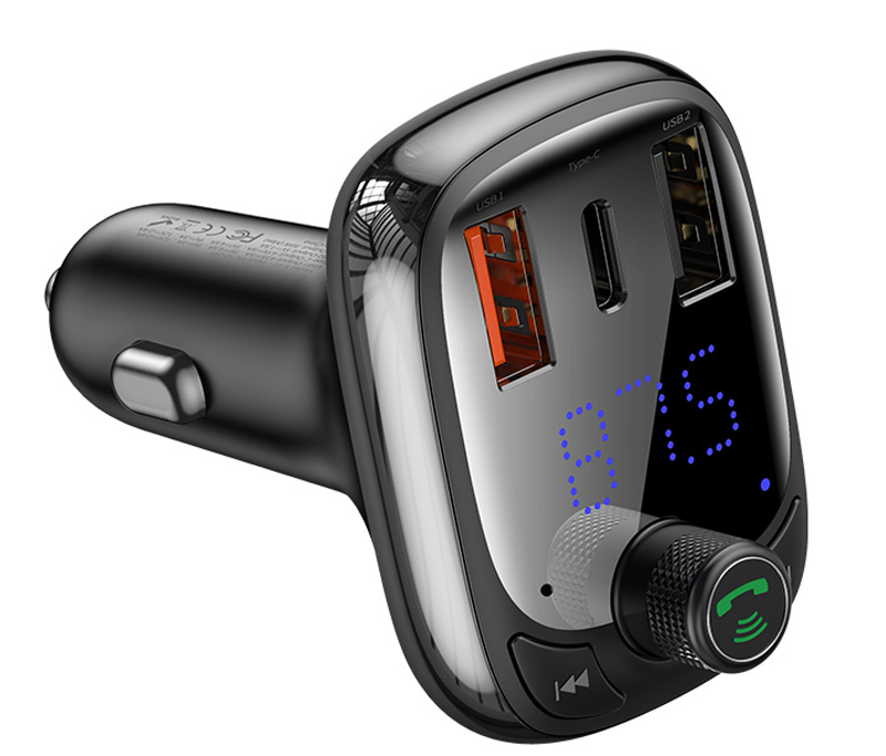 Baseus CCMT000101 S-13 fekete FM transzmitter