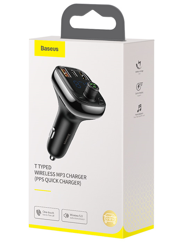 Baseus CCMT000101 S-13 fekete FM transzmitter
