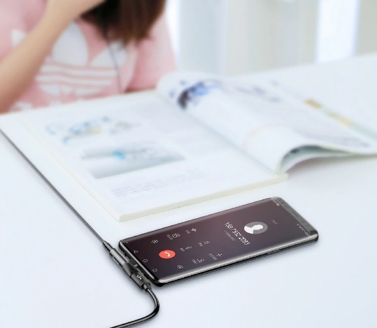 Baseus L41 USB Type-C - Type-C + 3.5mm fekete elosztó