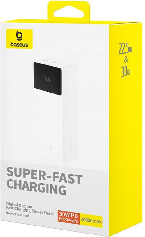Baseus P10022905213-00 Star-Lord 30000mAh 30W fehér power bank
