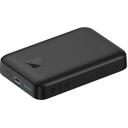 Baseus P10059001113-00 Magnetic Mini Air 10000mAh 20W fekete vezeték nélküli gyors töltő és power bank