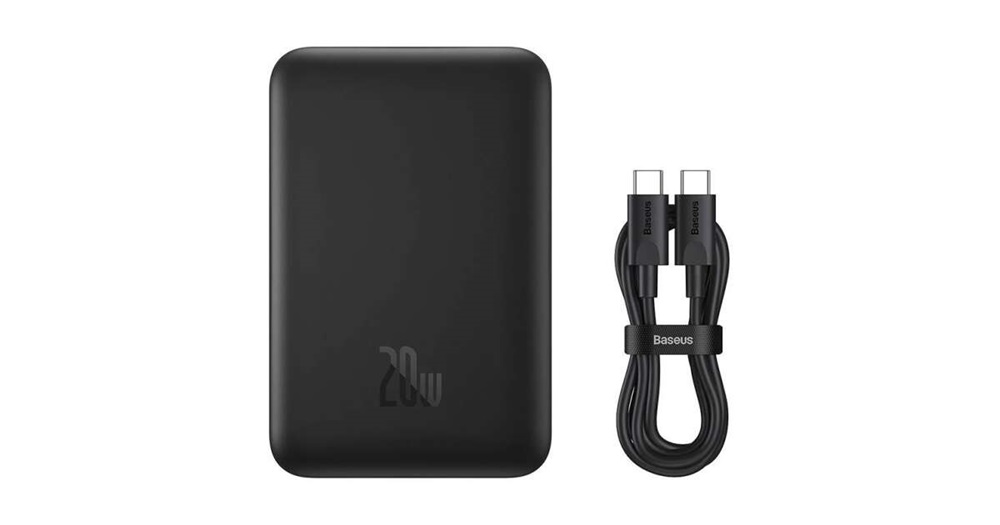 Baseus P10059002113-00 Mini Wireless 20W fekete power bank