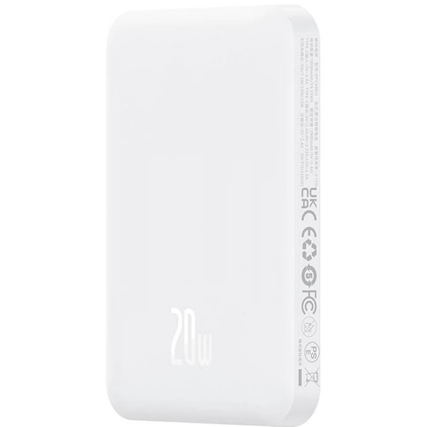 Baseus P10068306213-00 Compact Type-C Edition 5000mAh 20W fehér power bank