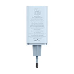 Baseus P10162705312-00 GaN6 Pro 100W EU kék gyorstöltő adapter 1m USB Type-C - Type-C kábellel