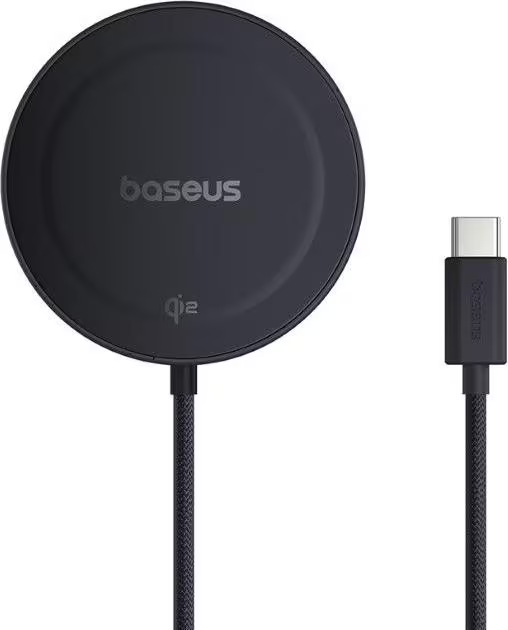 Baseus P10273300121-00 Simple Mini4 Magnetic Qi2 15W univerzális vezeték nélküli fekete töltő
