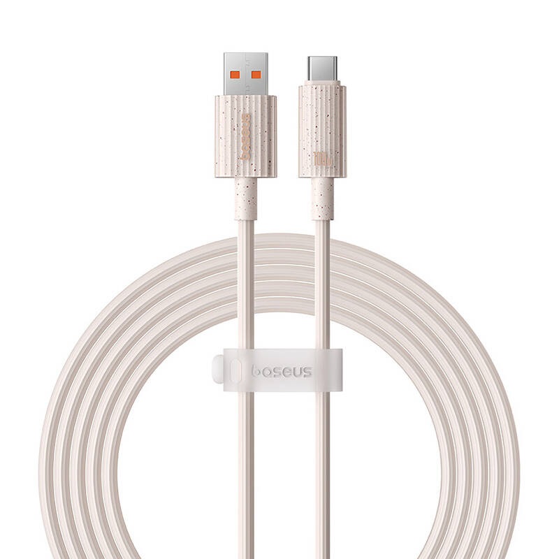 Baseus P10360203421-01 Habitat Series 2m USB - Type-C 100W rózsaszín gyorstöltő kábel