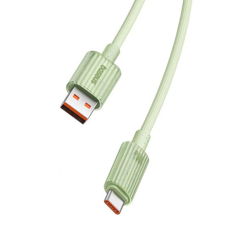 Baseus P10360203631-00 Habitat Series 1m USB - Type-C 100W zöld gyorstöltő kábel