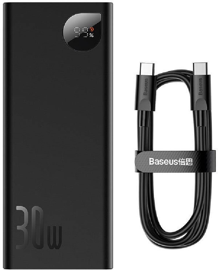 Baseus PPAD030001 Adaman Metal 20000mAh fekete power bank