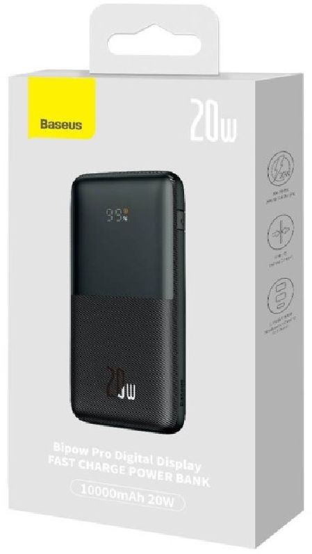 Baseus PPBD040101 Bipow Pro 10000mAh fekete power bank