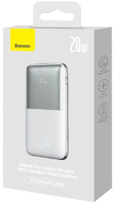 Baseus PPBD040102 Bipow Pro 10000mAh fehér power bank