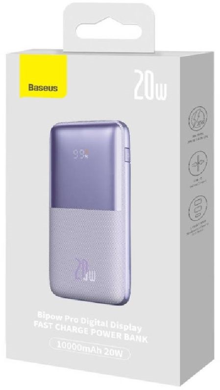 Baseus PPBD040105 Bipow Pro 10000mAh lila power bank