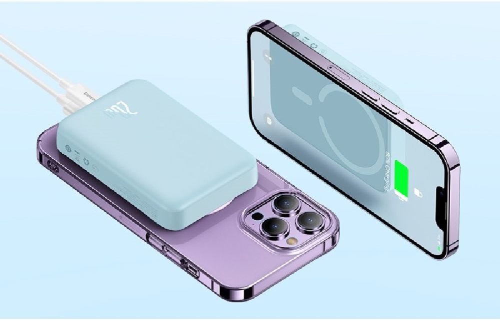 Baseus PPCX110103 Magnetic Mini 10000mAh kék power bank