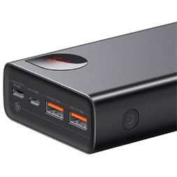 Baseus PPIMDA-D01 Adaman Metal 20000mAh fekete power bank (Újracsomagolt)