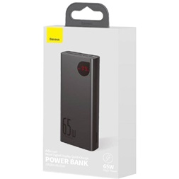 Baseus PPIMDA-D01 Adaman Metal 20000mAh fekete power bank (Újracsomagolt)