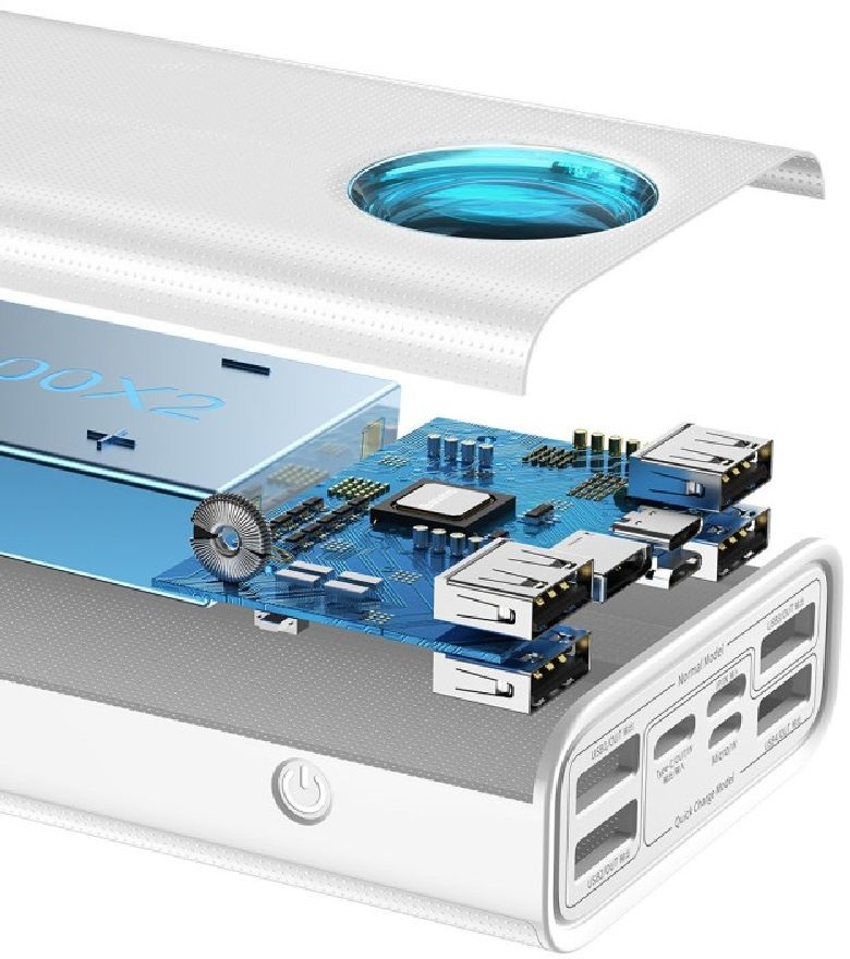 Baseus PPLG000102 Ambilight 30000mAh fehér power bank