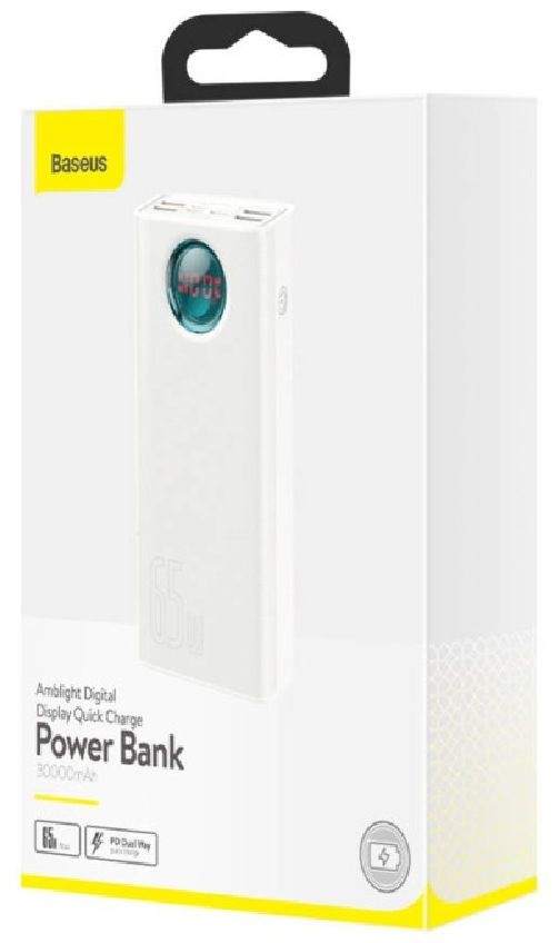 Baseus PPLG000102 Ambilight 30000mAh fehér power bank