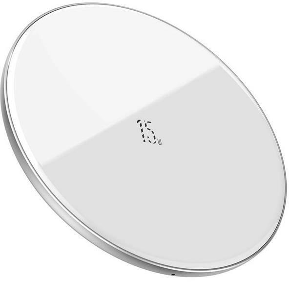 Baseus Simple 15W(Frissített verzió Type-C-hez) WXJK-B02 Fehér vezeték nélküli töltő