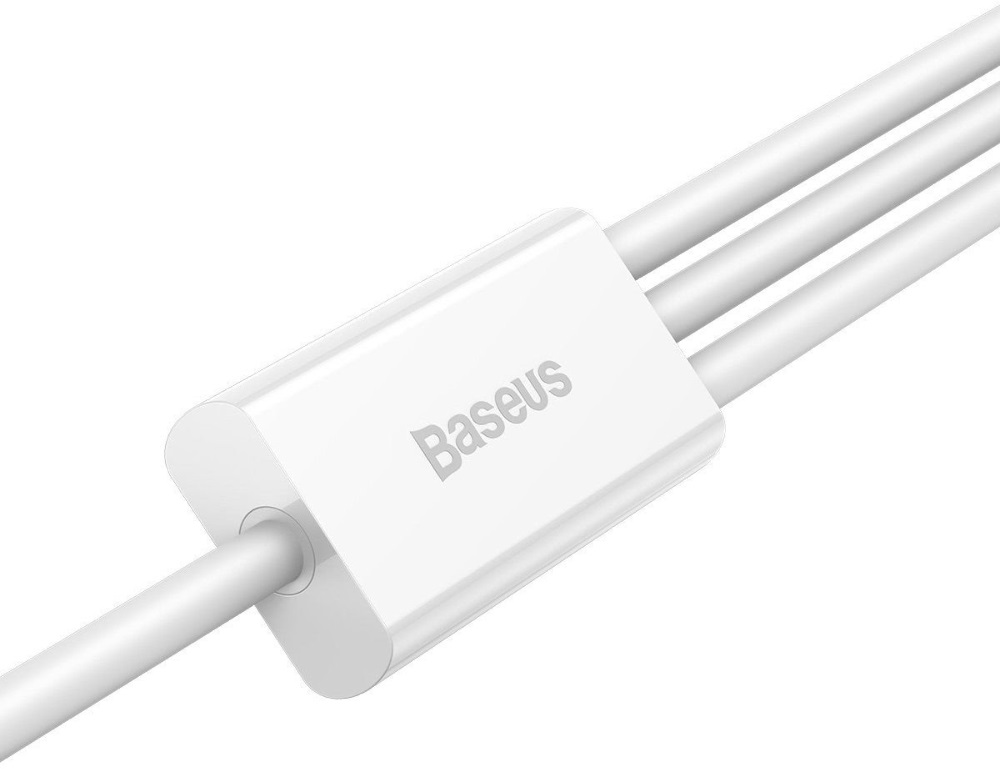 Baseus Superior Series Fast Charging 3,5A 1,2m USB-A - Lightning/Type-C/MicroUSB fehér háromágú kábel