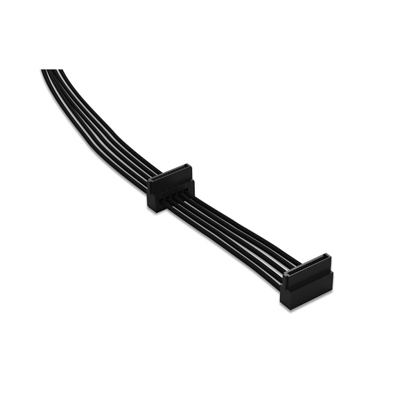 Be Quiet! CS-3420 40cm 2xSATA csatlakozó fekete tápkábel