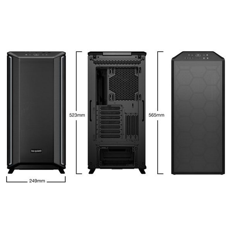 Be Quiet! Dark Base 701 E-ATX fekete számítógépház