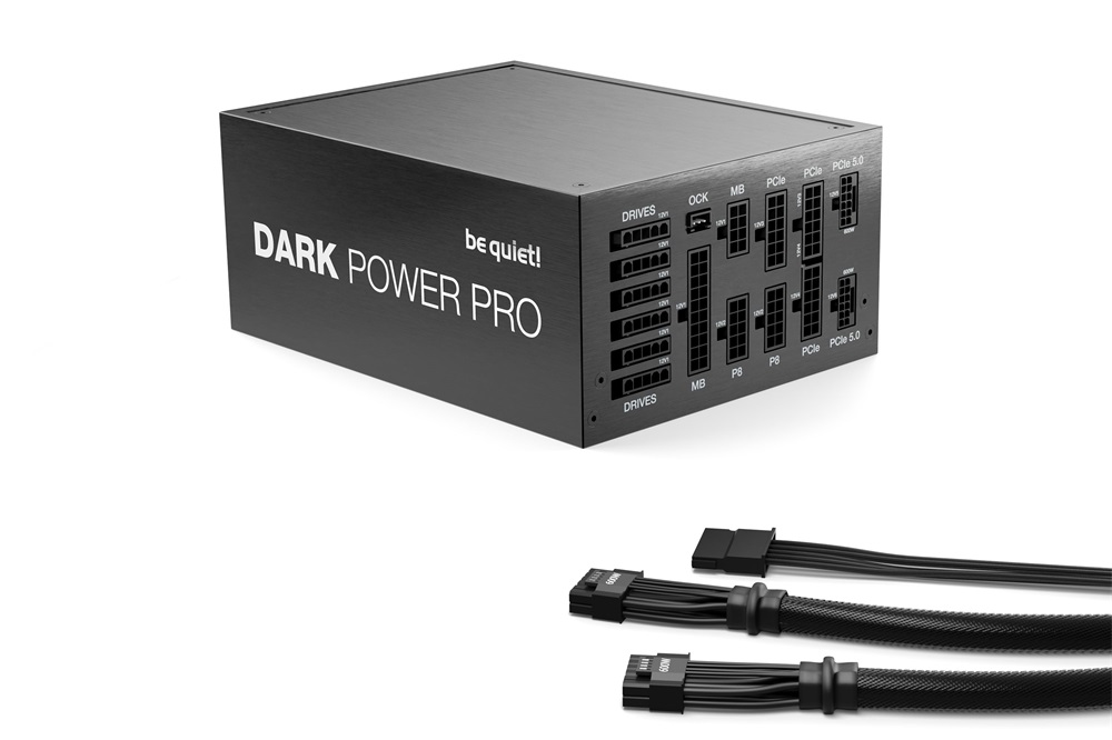 Be Quiet! Dark Power Pro 13 1600W 80+ Titanium (PCIe 5.0) ventillátorral dobozos tápegység