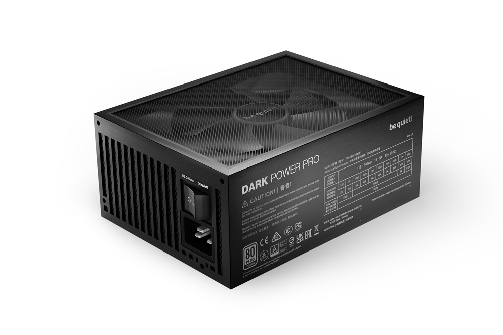 Be Quiet! Dark Power Pro 13 1600W 80+ Titanium (PCIe 5.0) ventillátorral dobozos tápegység