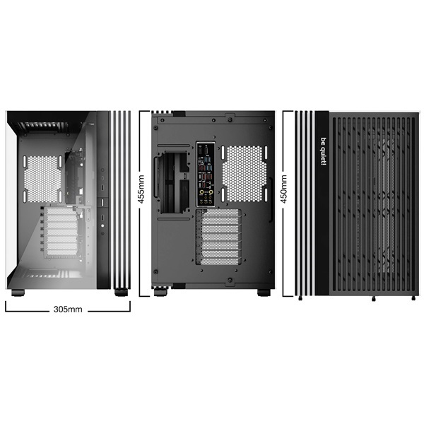 Be Quiet! LIGHT BASE 600 DX fekete (táp nélküli) ablakos ATX ház