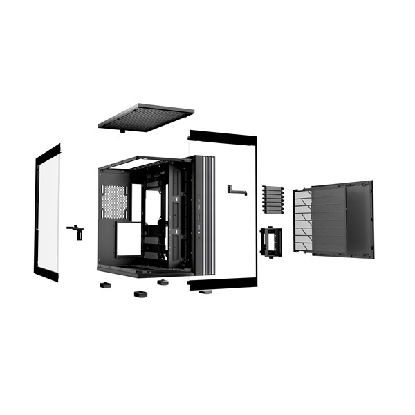 Be Quiet! LIGHT BASE 600 DX fekete (táp nélküli) ablakos ATX ház