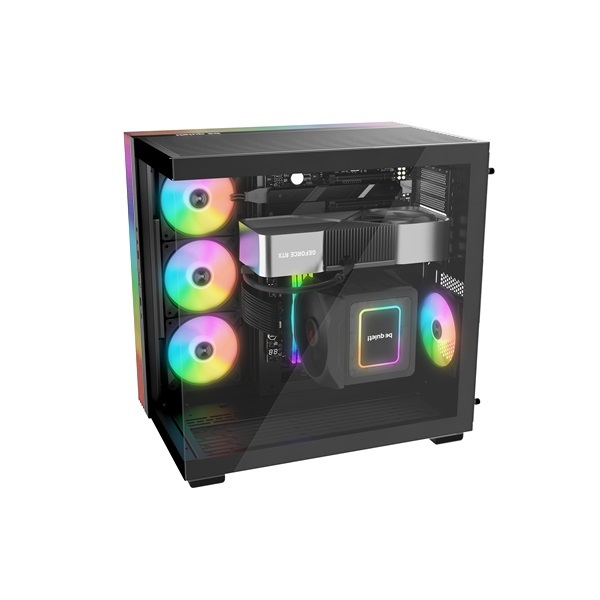 Be Quiet! LIGHT BASE 600 DX fekete (táp nélküli) ablakos ATX ház