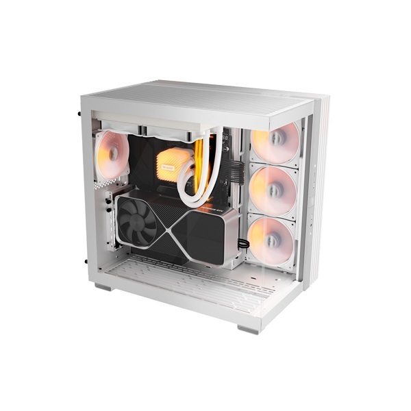 Be Quiet! LIGHT BASE 600 LX fehér (táp nélküli) ablakos ATX ház