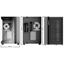 Be Quiet! LIGHT BASE 600 LX fekete (táp nélküli) ablakos ATX ház