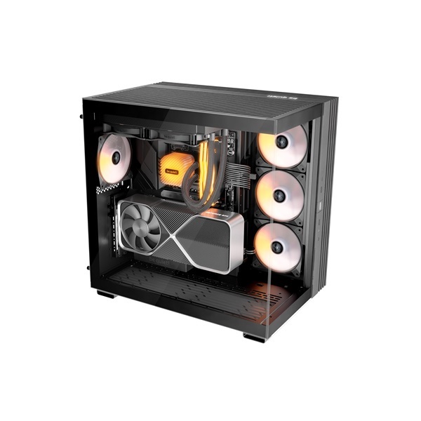 Be Quiet! LIGHT BASE 600 LX fekete (táp nélküli) ablakos ATX ház
