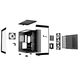 Be Quiet! LIGHT BASE 600 LX fekete (táp nélküli) ablakos ATX ház