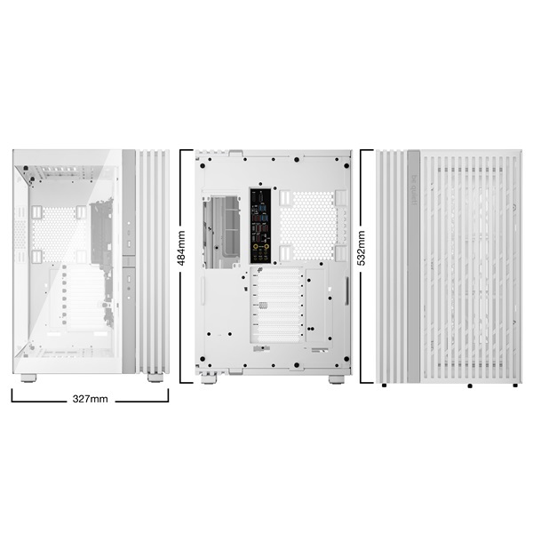 Be Quiet! LIGHT BASE 900 DX fehér (táp nélküli) ablakos ATX ház