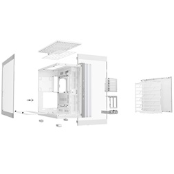 Be Quiet! LIGHT BASE 900 DX fehér (táp nélküli) ablakos ATX ház