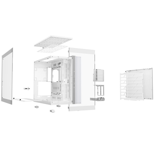 Be Quiet! LIGHT BASE 900 DX fehér (táp nélküli) ablakos ATX ház
